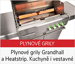 velký článek na plynové grily grandhall a heatstrip, vestavné i kuchyně