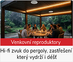 Odolné reproduktory Monitor Audio AWC a CLG pro pergoly a zastřešení. Certifikace IP55, britský hi-fi zvuk, malé rozměry, streaming přes mobil. Hudba venku bez kompromisů. Klíčová slova: venkovní reproduktory, reproduktory do pergoly, odolné reproduktory do zahrady, Monitor Audio AWC265, Monitor Audio CLG160, IP55 reproduktory, streaming zesilovač zahrada, hi-fi zvuk pergola