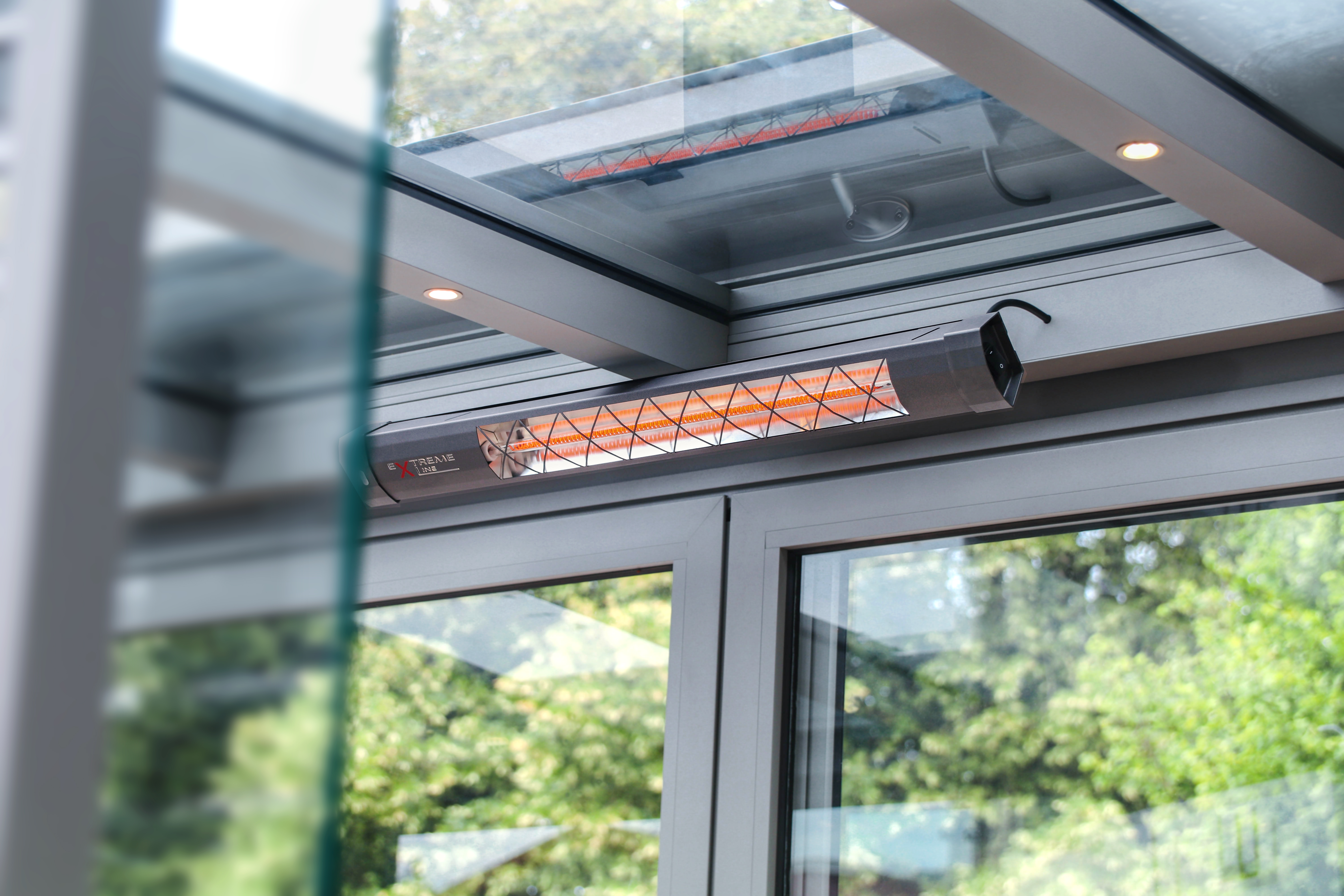 infrazářič Extreme line - heatflare -karbonový designový infra zářič