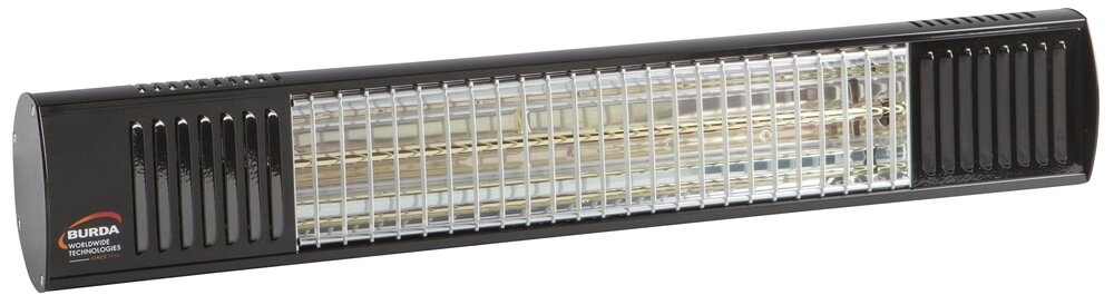 infrazářič burda term 2000 ip 6 7 - černý, voděodolný infrazářič