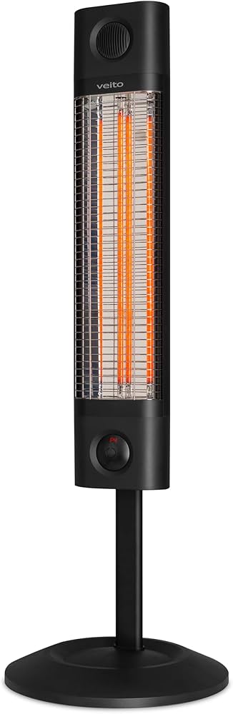 veito ch1800 re noir, černý karbonový infrazářič