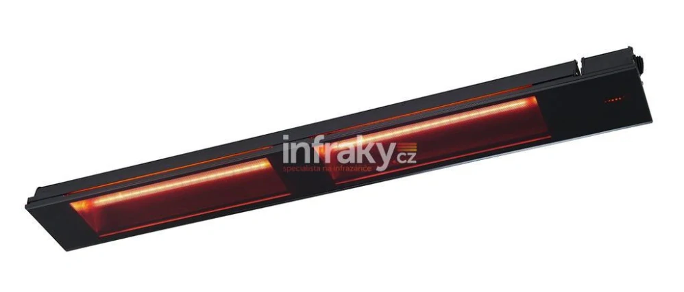 Infrazářič BURDA Relax Glass 3000 W černý kryt, černé sklo bez DO/R