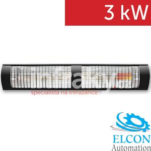 ELCON EIR-3000 – Elektrický infračervený zářič 3000W, IP55, nástěnná/stropní montáž