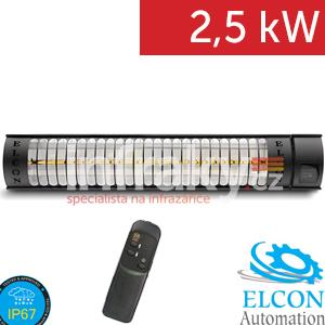 ELCON RCH-2500/4 – infrazářič s dálkovým ovládáním 2500W, IP67, nástěnná/stropní montáž