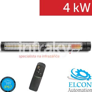 ELCON RCH-4000/12 – infrazářič s dálkovým ovládáním 4000W, IP67, nástěnná/stropní montáž