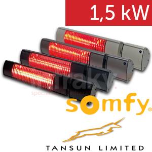Tansun Rio Grande RF 1,5 kW – Infračervený terasový zářič s integrovaným Somfy IO přijímačem