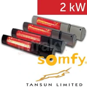 Tansun Rio Grande RF 2 kW – Infračervený terasový zářič s integrovaným Somfy IO přijímačem