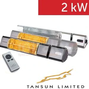 Infrazářič Tansun Bahama Ultra RC 2kW – kompaktní výkon s dálkovým ovládáním