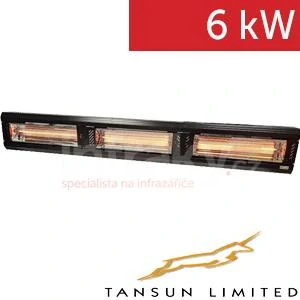 Průmyslový infrazářič TANSUN Apollo Excell Triple Carbon 6,0 kW