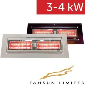 Sorrento Inbouw DOUBLE 3000-4000W, bílý, černý