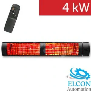 ELCON EIR-4000 RC – Elektrický infračervený zářič 4000W, IP55, nástěnná/stropní montáž + dálkový ovladač
