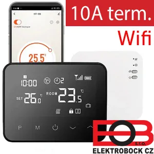 Bezdrátový Wifi Termostat WBW2black