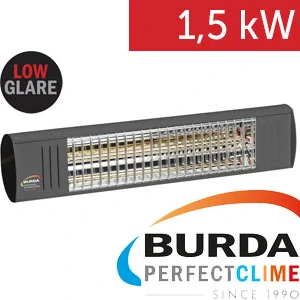 Infrazářič - Burda TERM 2000, IP 44 SHORT, 1,5kW, antracit