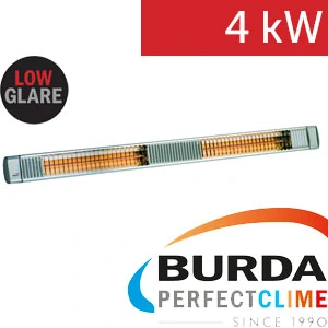 Infrazářič - Burda TERM 2000 MULTI IP 67, 4 kW, stříbrný, LOW GLARE