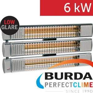 Infrazářič - Burda TERM 2000 MULTI IP 67, 6 kW, stříbrný, LOW GLARE