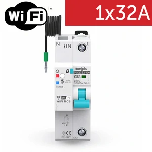 Wifi jistič s měřením spotřeby 1F 10/16/25/32A