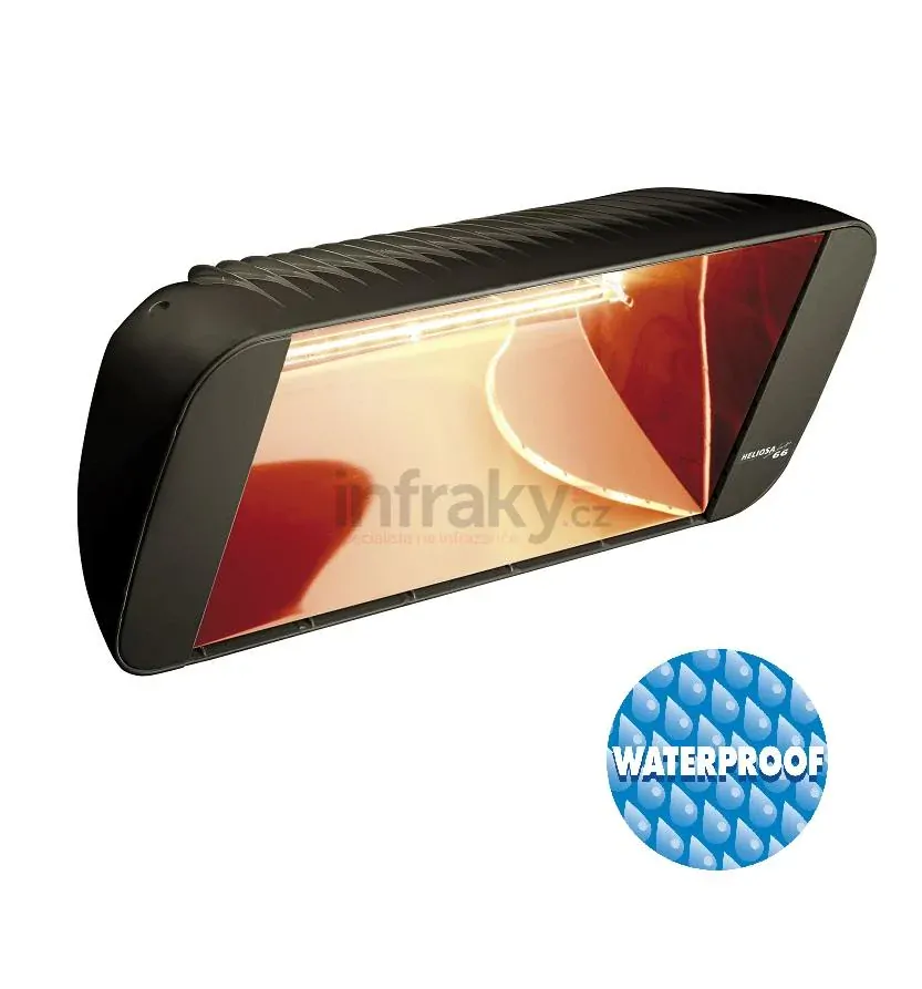 INFRAZÁŘIČ VARMA HELIOSA 66 2000 W - IPX5, tmavě šedý, amber light