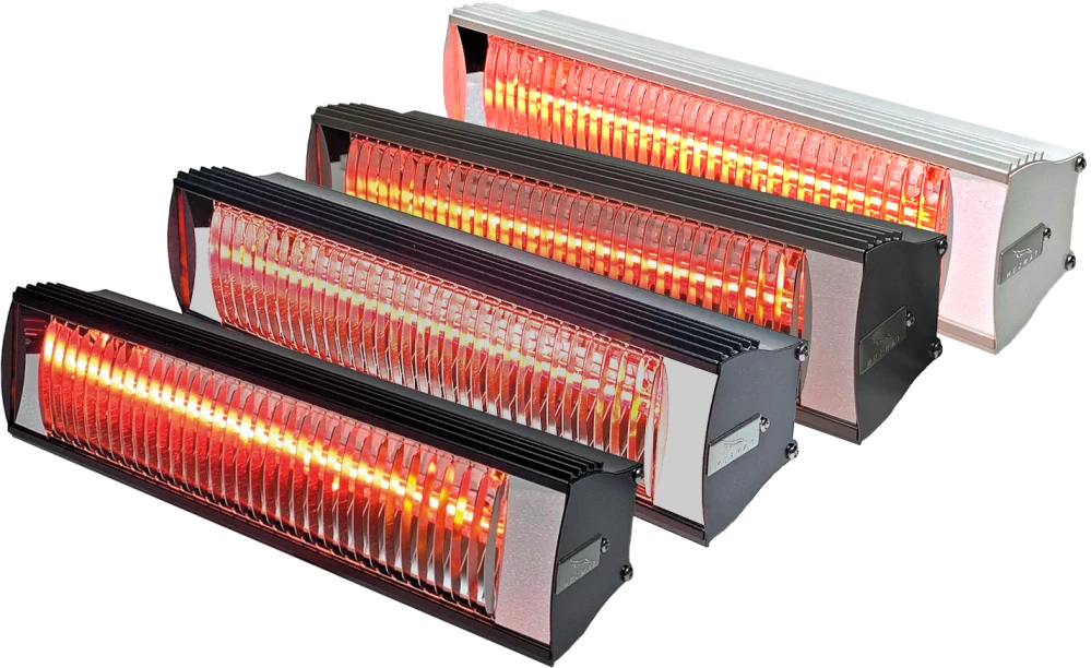 Infrazářič TANSUN RIO IP Algarve 1 kW - černý