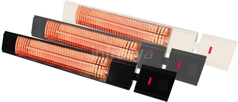 Infrazářič TANSUN Havana 2,4 kW, Quartz, SOMFY, bílý