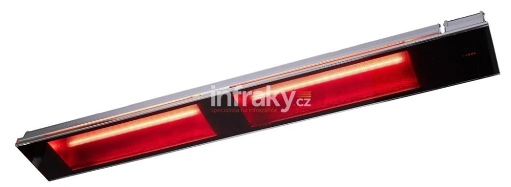Infrazářič BURDA Relax Glass 3000 W černý kryt, černé sklo s DO/R