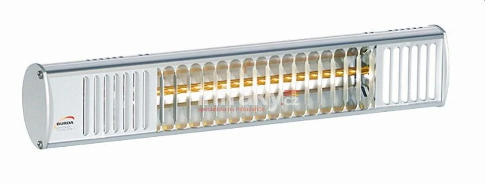 Infrazářič - Burda TERM 2000, IP 44 SHORT, 1kW, stříbrný
