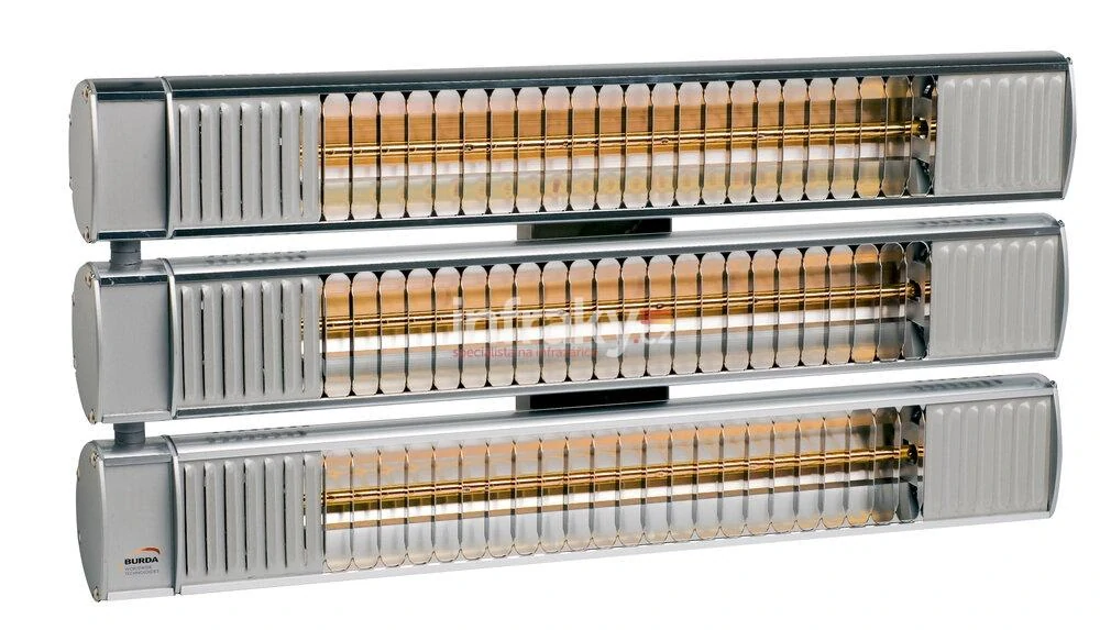 Infrazářič - Burda TERM 2000 MULTI IP 67, 6 kW, stříbrný, LOW GLARE