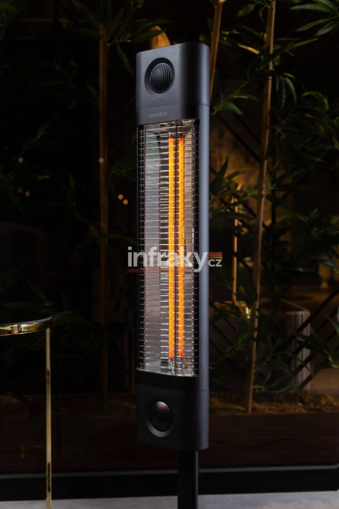 VEITO CH1800 RE, infrazářič 1800W - černý