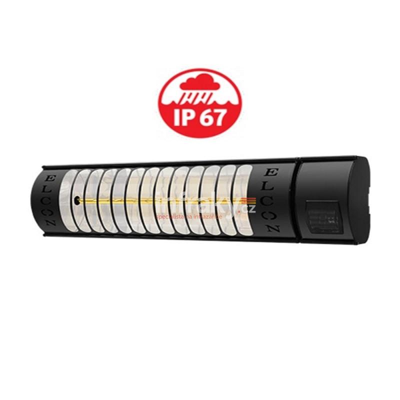 ELCON RCH-2000/4 – infrazářič s dálkovým ovládáním 2000W, IP67, nástěnná/stropní montáž