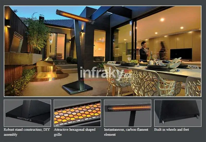 Infrazářič HEATSTRIP INTENSE 2200W