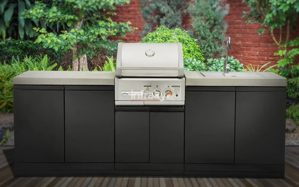 Plynový gril HEATSTRIP s infračervenými hořáky CROSSRAY+ 2 - vestavný