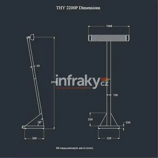Infrazářič HEATSTRIP INTENSE + stojan