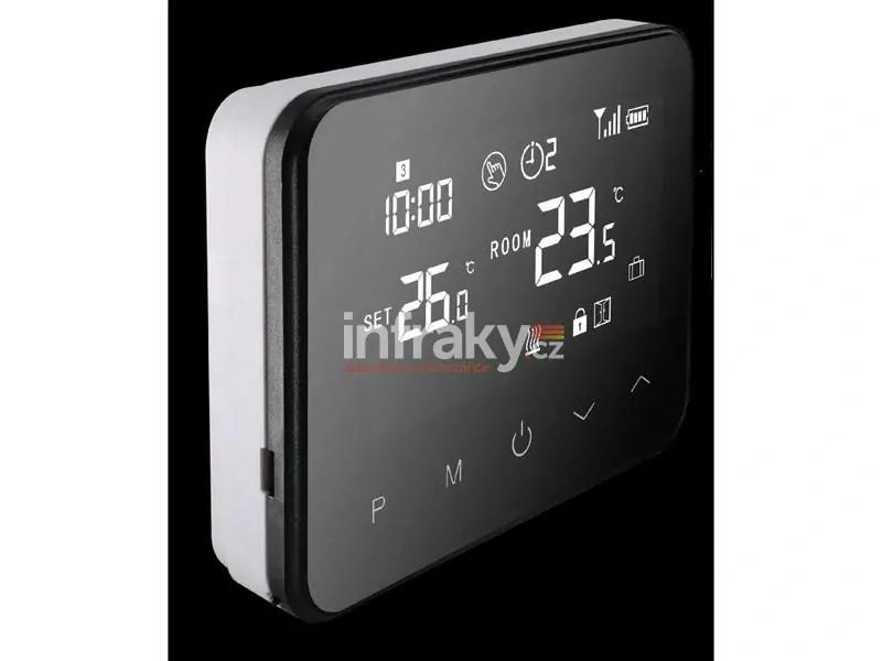 Bezdrátový Wifi Termostat WBW2black