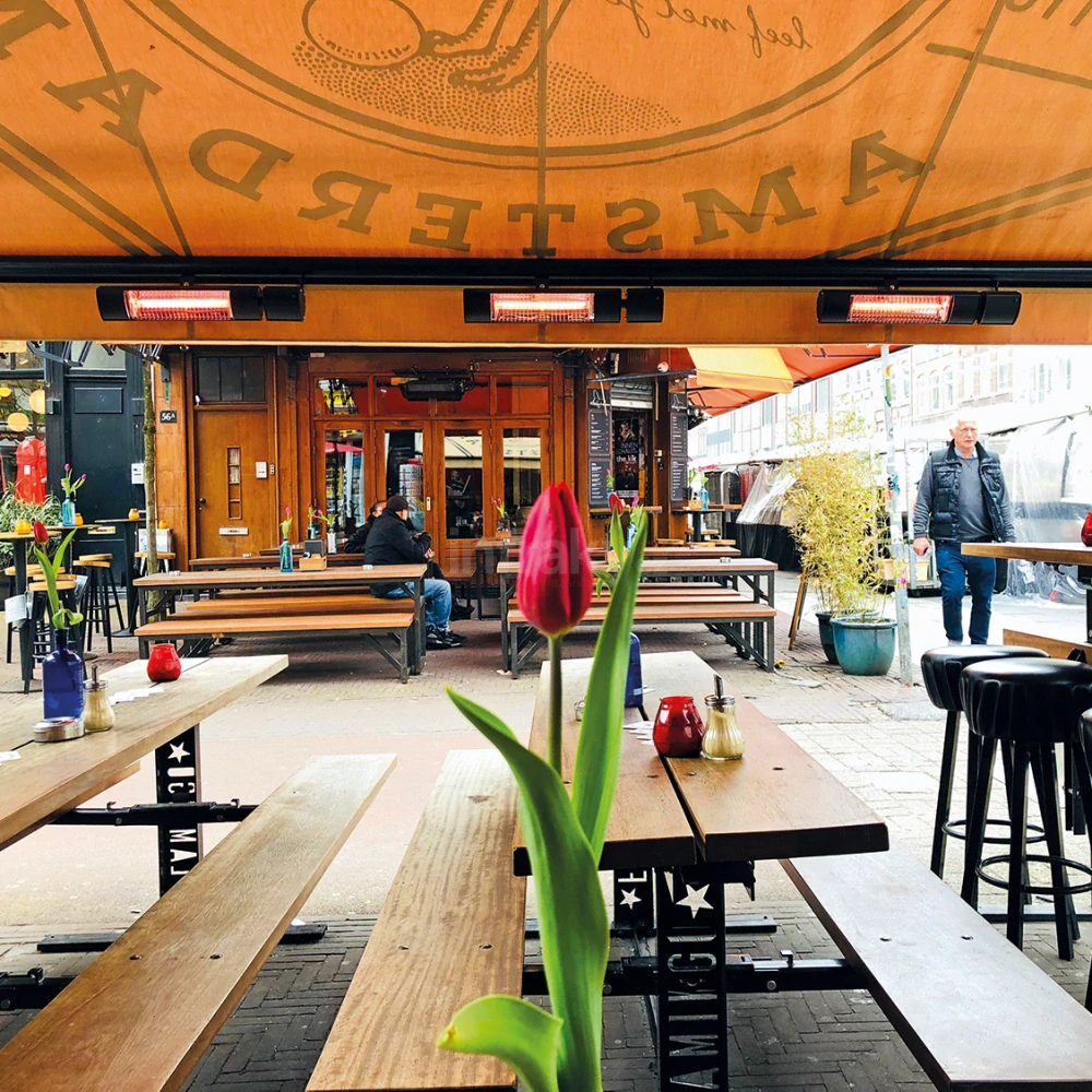 Tansun Rio Grande RF 1,5 kW antracit – Infračervený terasový zářič s integrovaným Somfy IO přijímačem