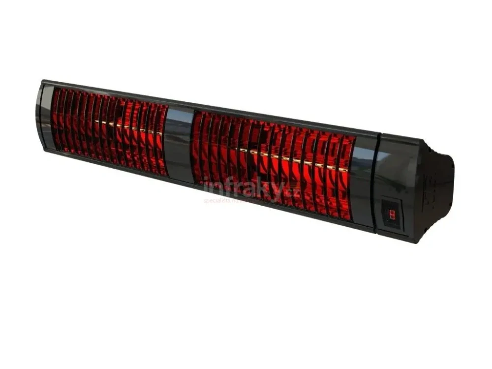ELCON EIR-3000 RC – Elektrický infračervený zářič 3000W, IP55, nástěnná/stropní montáž + dálkový ovladač