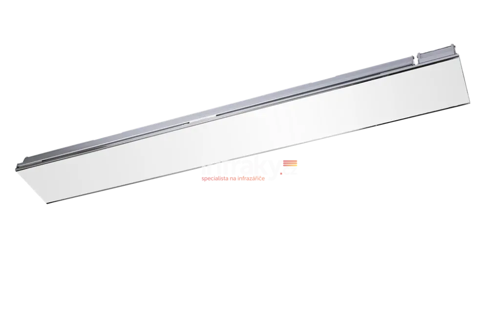 Infrazářič BURDA Relax Glass 3000 W MULTI stříbrný kryt, bílé sklo SOMFY