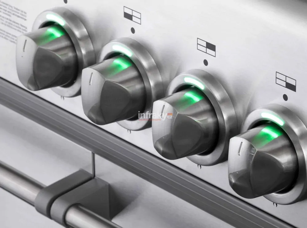 Plynový gril HEATSTRIP s infračervenými hořáky CROSSRAY+ 4 - vestavný