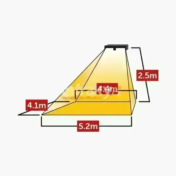 Infrazářič TANSUN Monaco 3 kW SOMFY - černý