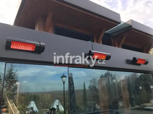 ELCON RCH-2500/4 – infrazářič s dálkovým ovládáním 2500W, IP67, nástěnná/stropní montáž