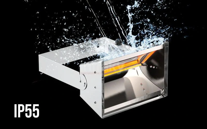Infrazářič HATHOR DEEP 892L - 4000W, nerezový, IP55