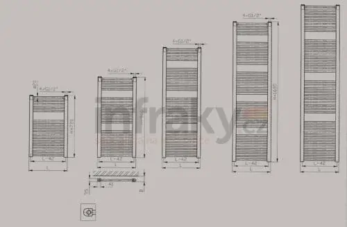 Žebřík rovný KD-E 450/960