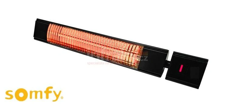 Infrazářič TANSUN Havana 2,4 kW, Quartz, SOMFY, bílý