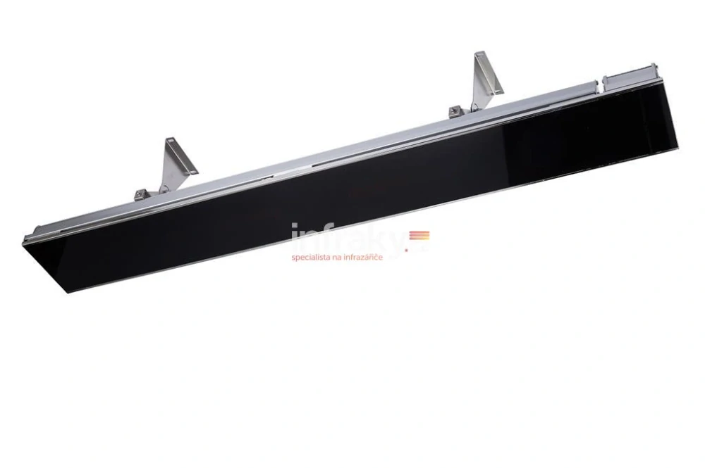 Infrazářič BURDA Relax Glass 3000 W černý kryt, černé sklo s DO/R