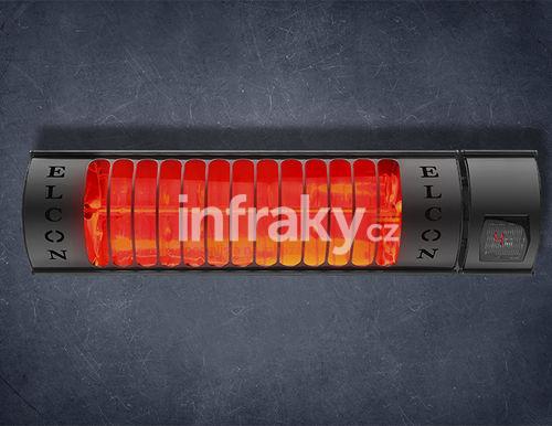 ELCON RCH-2000/4 – infrazářič s dálkovým ovládáním 2000W, IP67, nástěnná/stropní montáž