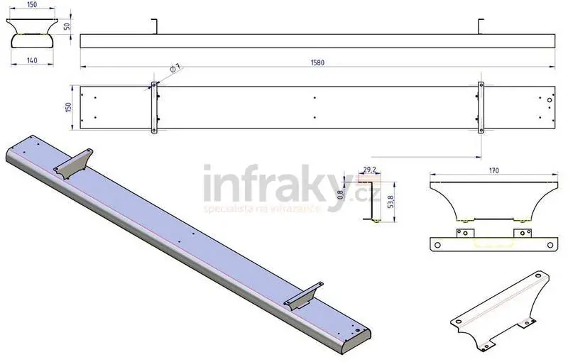FENIX ECOSUN TH 10, infrazářič 1000 W