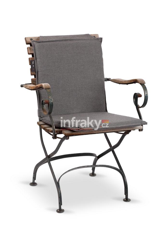 Vyhřívací bateriový dvojitý podsedák s opěrákem HEATME Nimma, 6 800 mAh - šedá barva