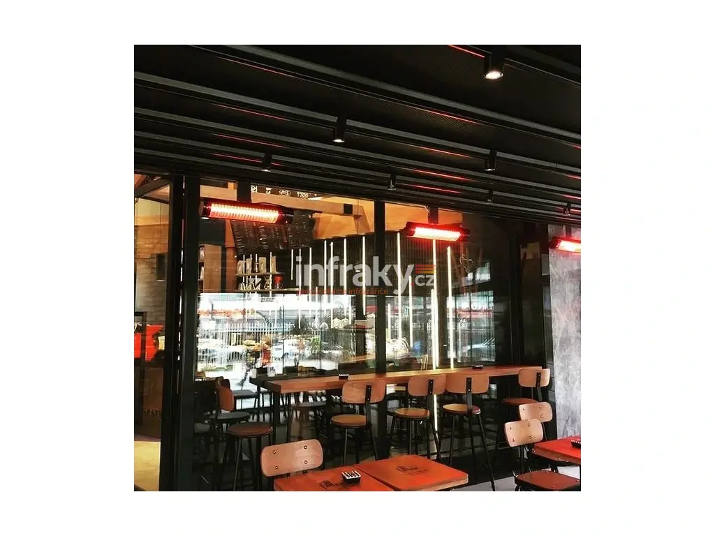 ELCON RCH-2500/4 – infrazářič s dálkovým ovládáním 2500W, IP67, nástěnná/stropní montáž