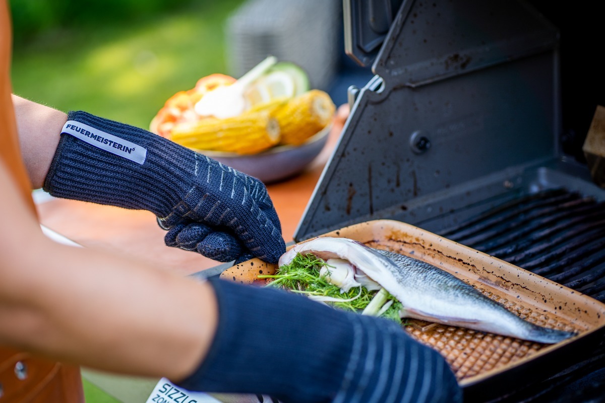 Dámské kevlarové grilovací rukavice BBQ Premium (pár)