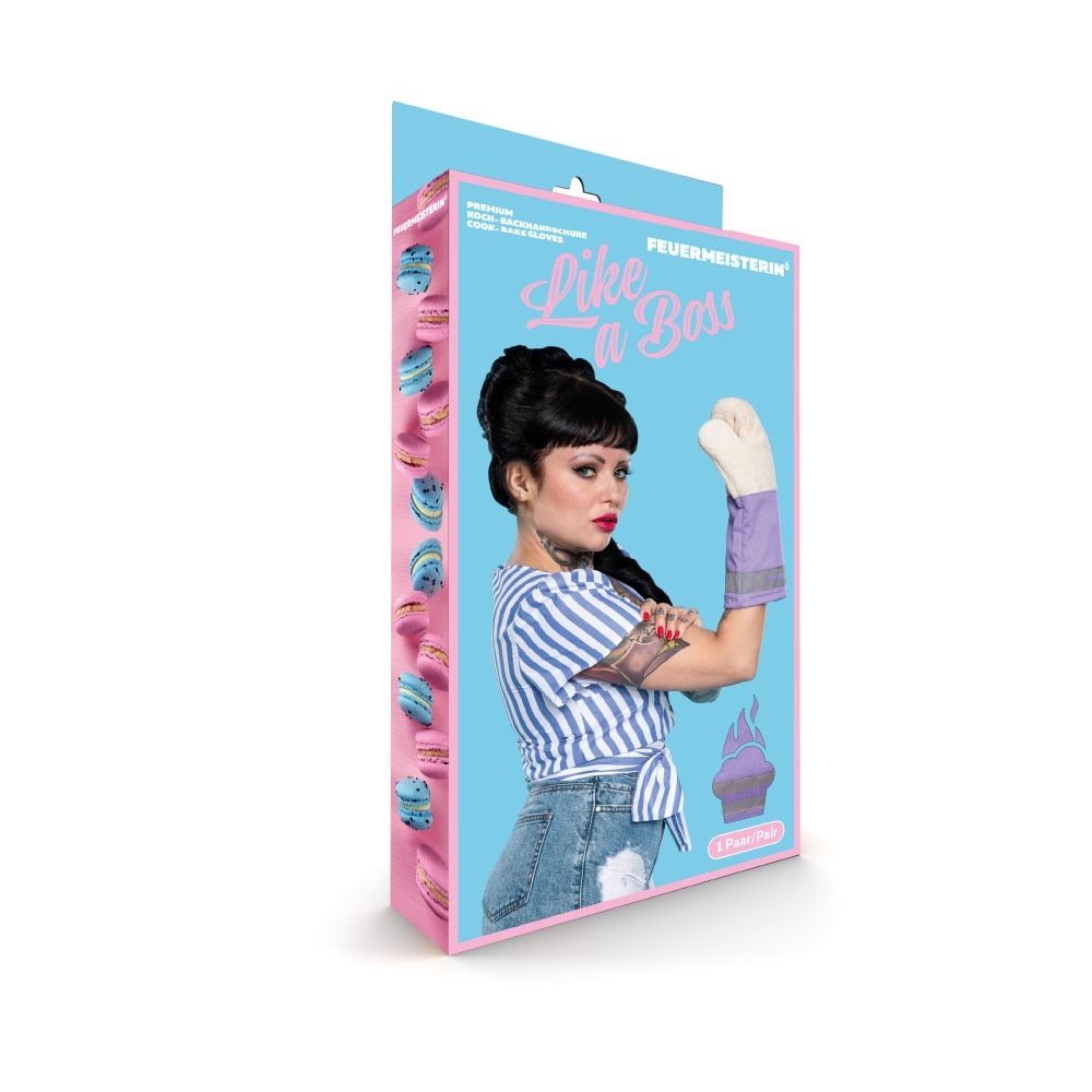 Kuchyňské rukavice Premium růžové (pár)