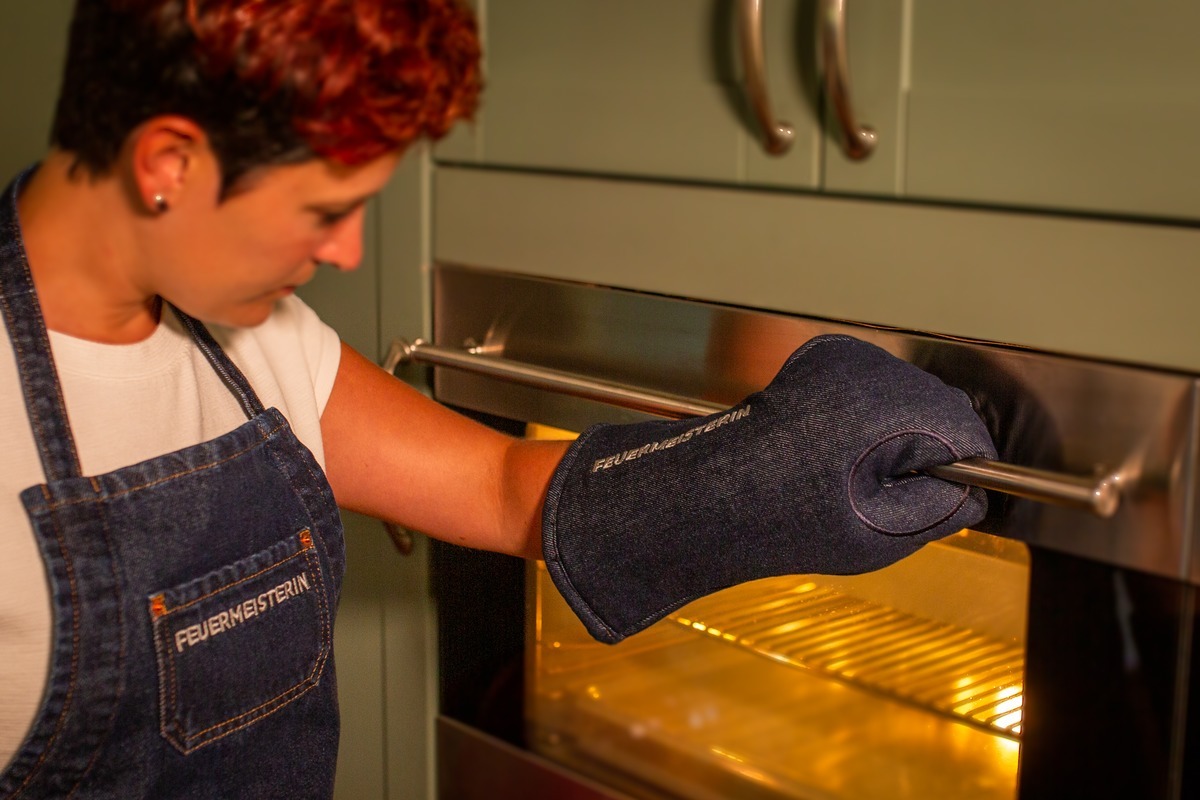 Kuchyňské rukavice Premium denim (pár)