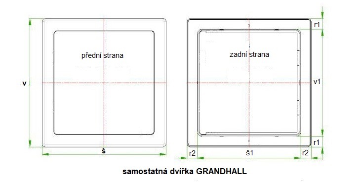 Dvířka s rámem GrandHall pod vestavný gril Maxim černá